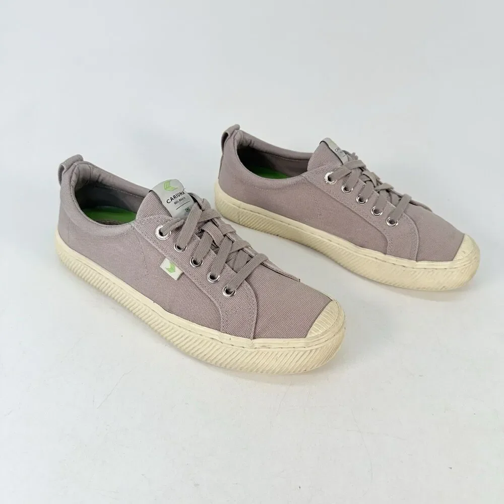 Cariuma Rio Brasil Low Canvas Grey Sneakers Shoes Womens Size 8 Men 6.5